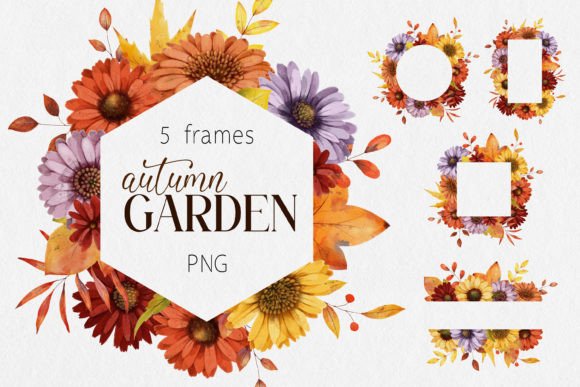 Autumn Floral Frames Watercolor: Bringing Hand-Painted Elegance to Modern Design