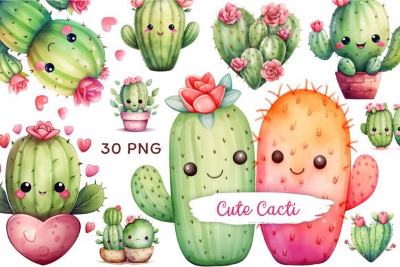 Bring Joy to Your Designs: The Ultimate Guide to the Adorable Kawaii Cactus Clipart Collection