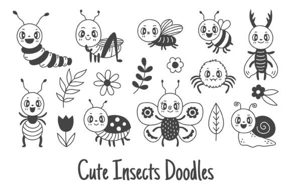Cute Insects Doodles: A Practical Asset for Modern Designers