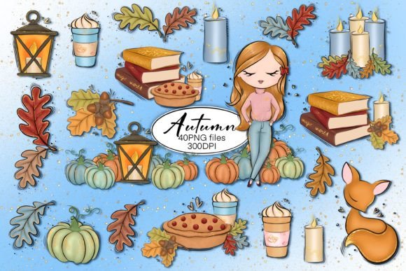 Elevating Digital Design with the Autumn PNG Clipart Set Bundle
