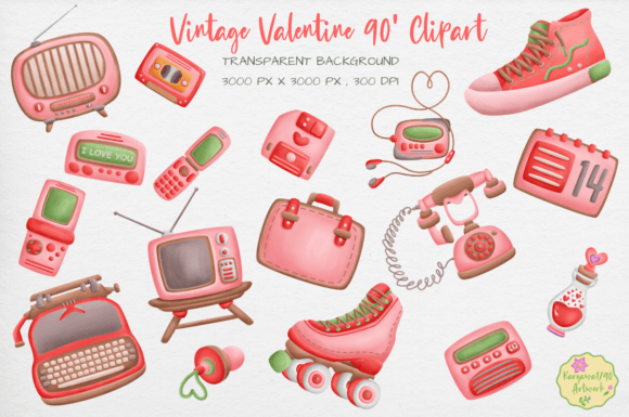 Reviving Romance with Vintage Valentine 90 Clipart: The Ultimate Guide for Creators