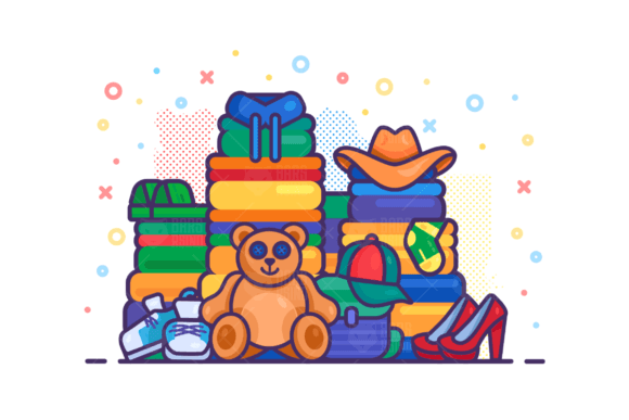 Textile Shopping Illustration: A Visual Toolkit
