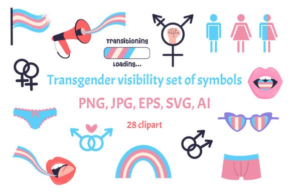 Transgender Visibility Set of Symbols: A Comprehensive Design Resource for Creators and Advocates