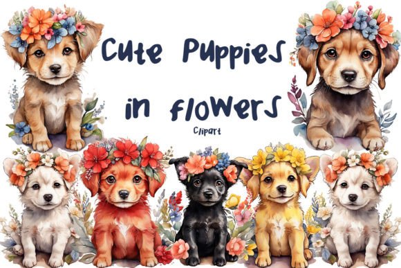 Watercolor Cute Dog Clipart: The Art of the Adorable Puppy