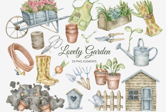 Watercolor Gardening Clipart: A Practical Asset for Creative Workflows