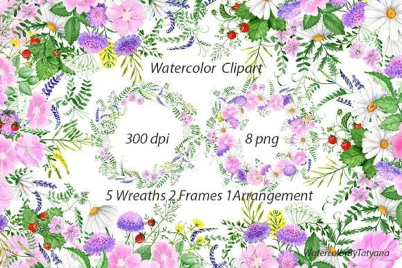 Watercolor Wildflowers: A Digital Design Resource